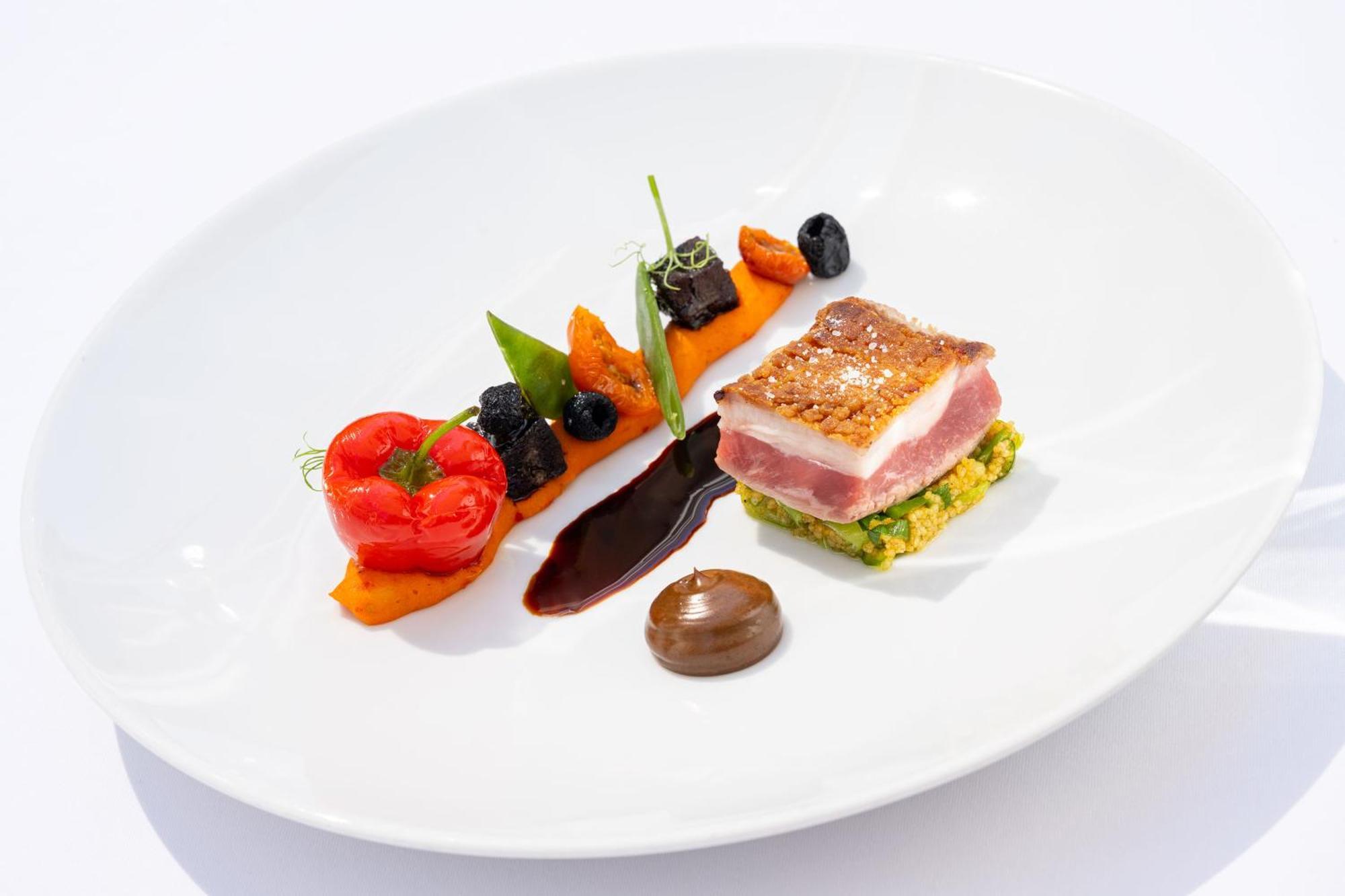 فندق Europäischer Hof هايدلبرغ المظهر الخارجي الصورة A modern French dish