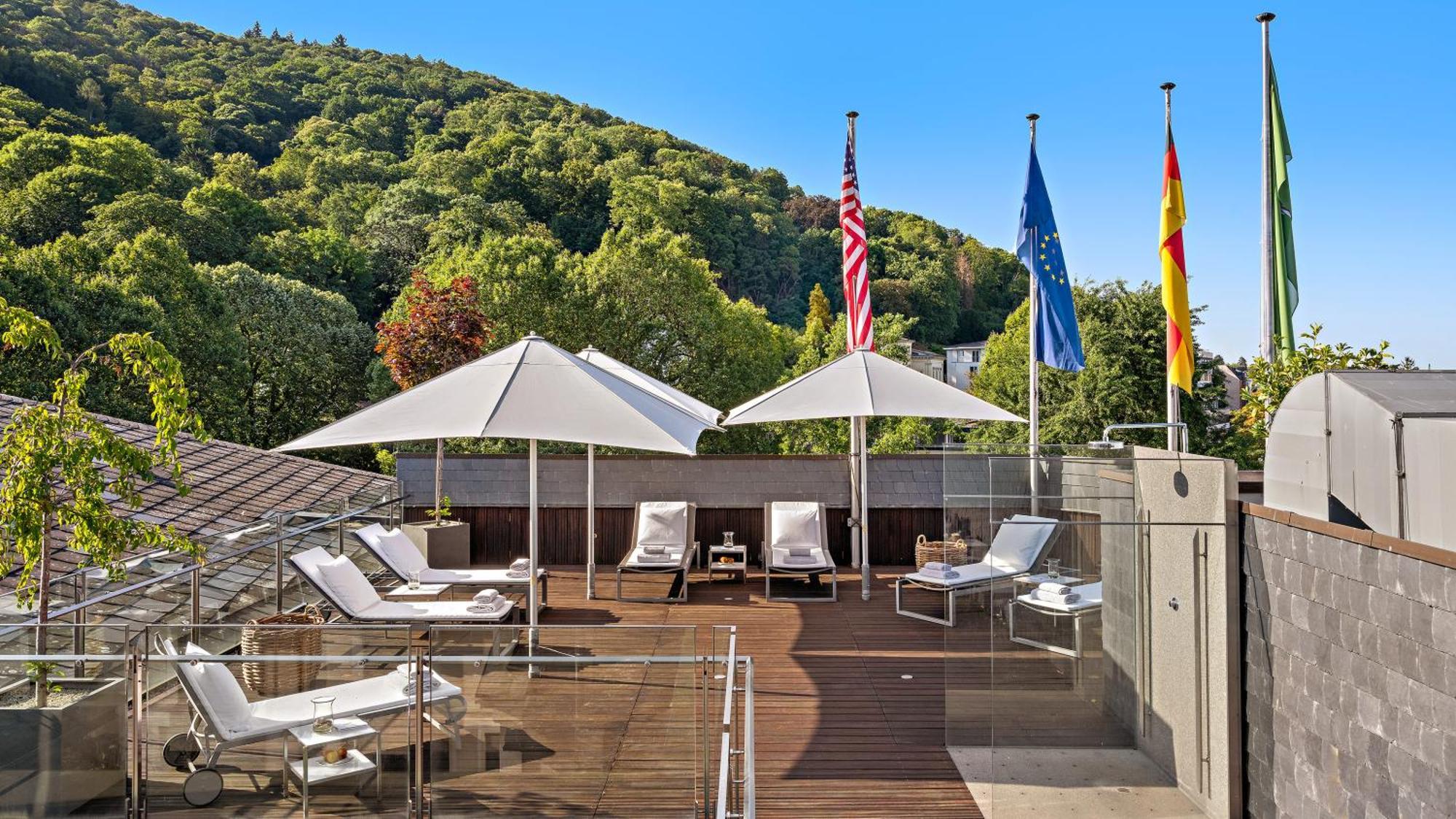 فندق Europäischer Hof هايدلبرغ المظهر الخارجي الصورة Rooftop terrace